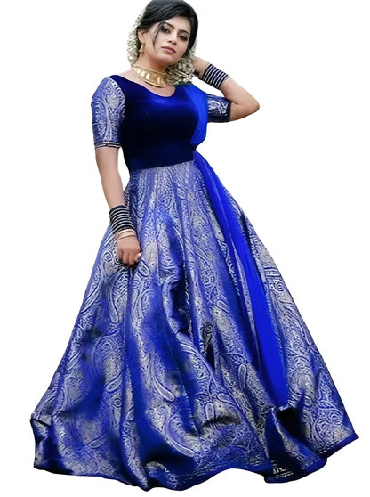 Art Silk Anarkali with Dupatta - Diwali Special