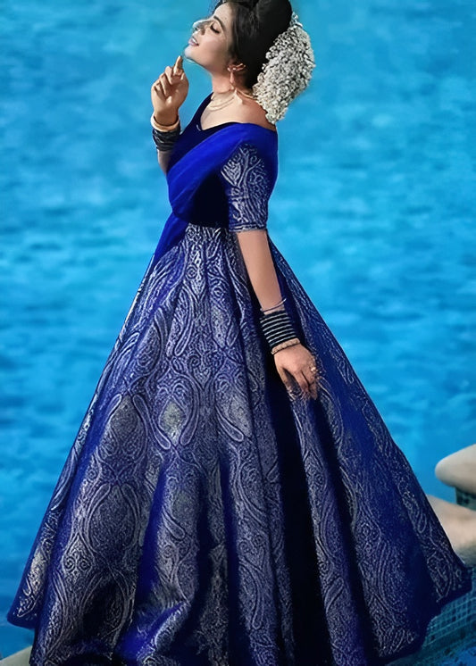 Art Silk Anarkali with Dupatta - Diwali Special