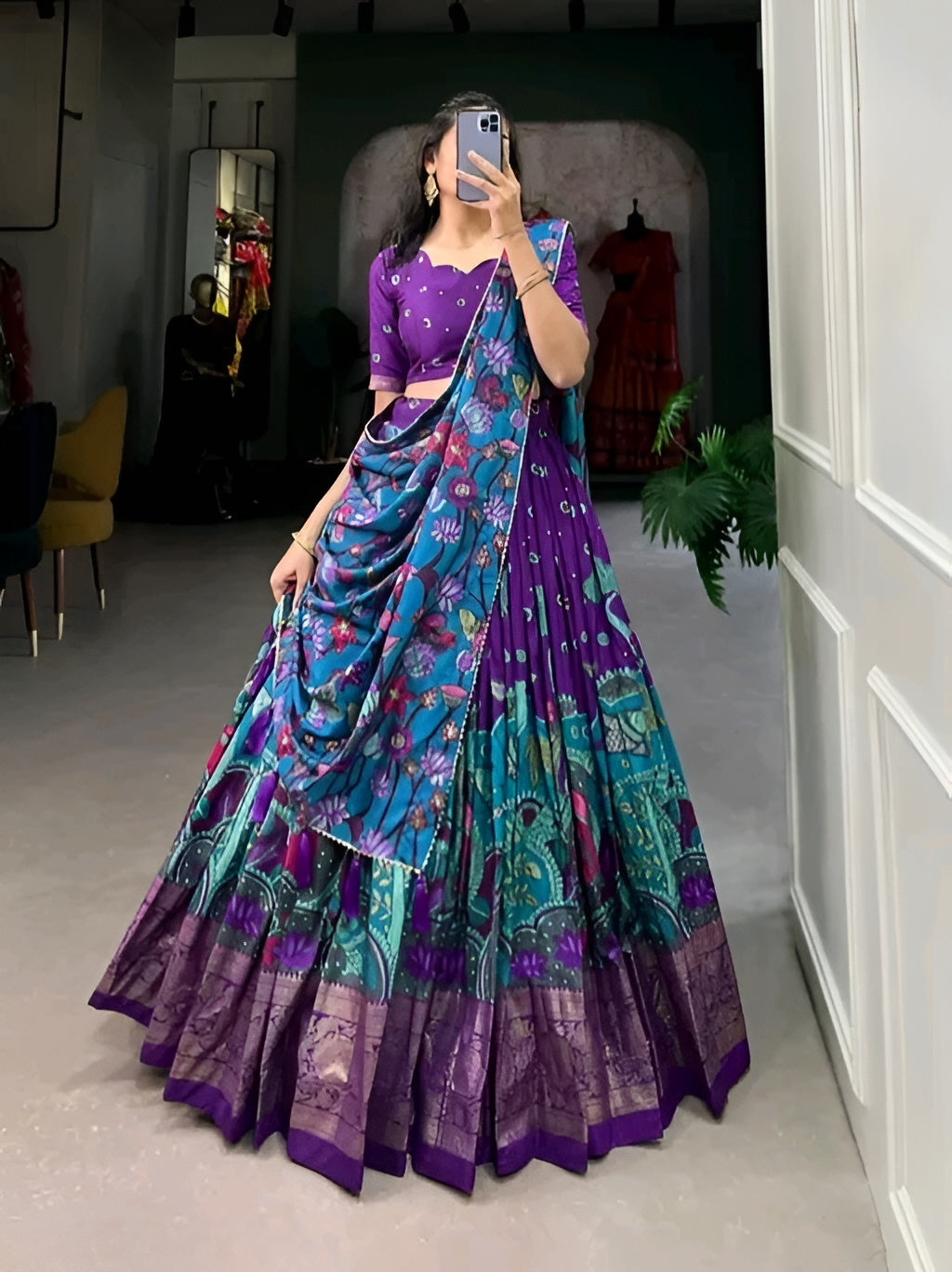 Patola Print Lehenga with Blouse – Diwali Special