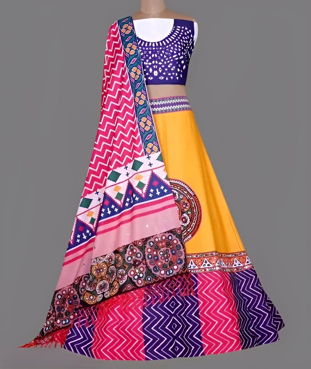 Tusser Silk Lehenga Choli Set – Diwali Special