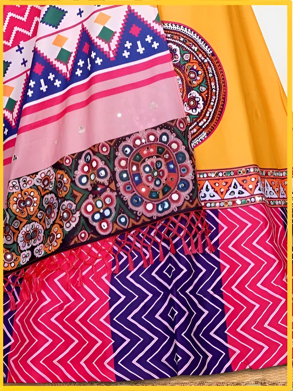Tusser Silk Lehenga Choli Set – Diwali Special