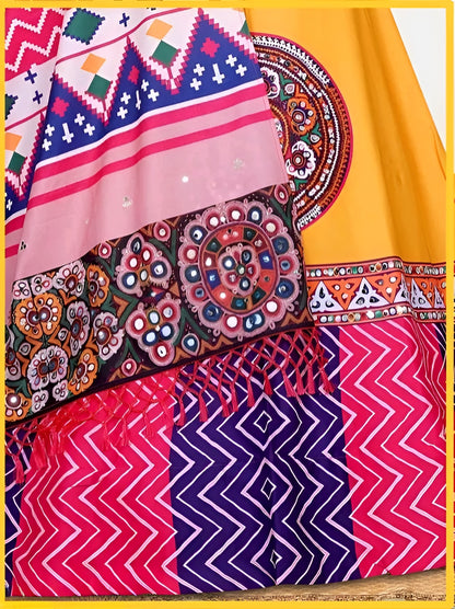 Tusser Silk Lehenga Choli Set – Diwali Special