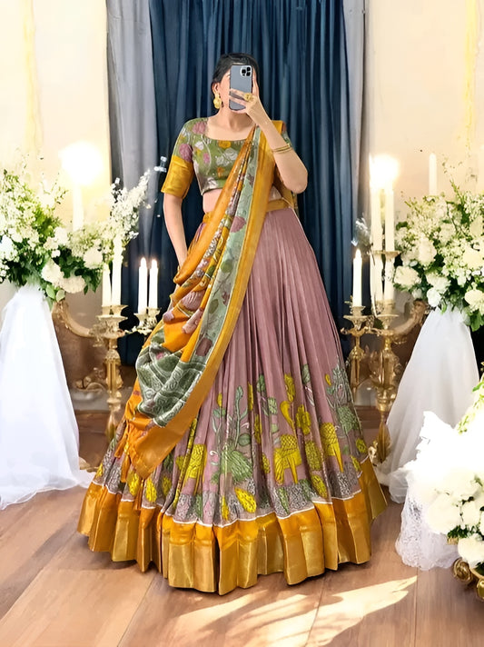 Dolla Silk Patola Lehenga Choli – Diwali Special