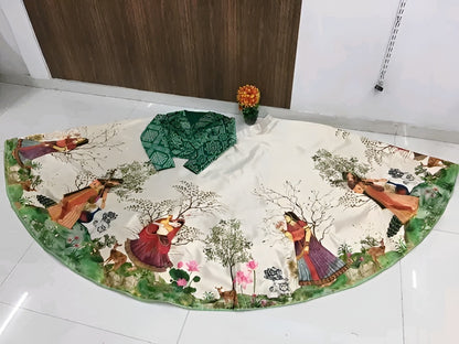 Rajwadi Satin Silk Lehenga with Blouse – Diwali Special