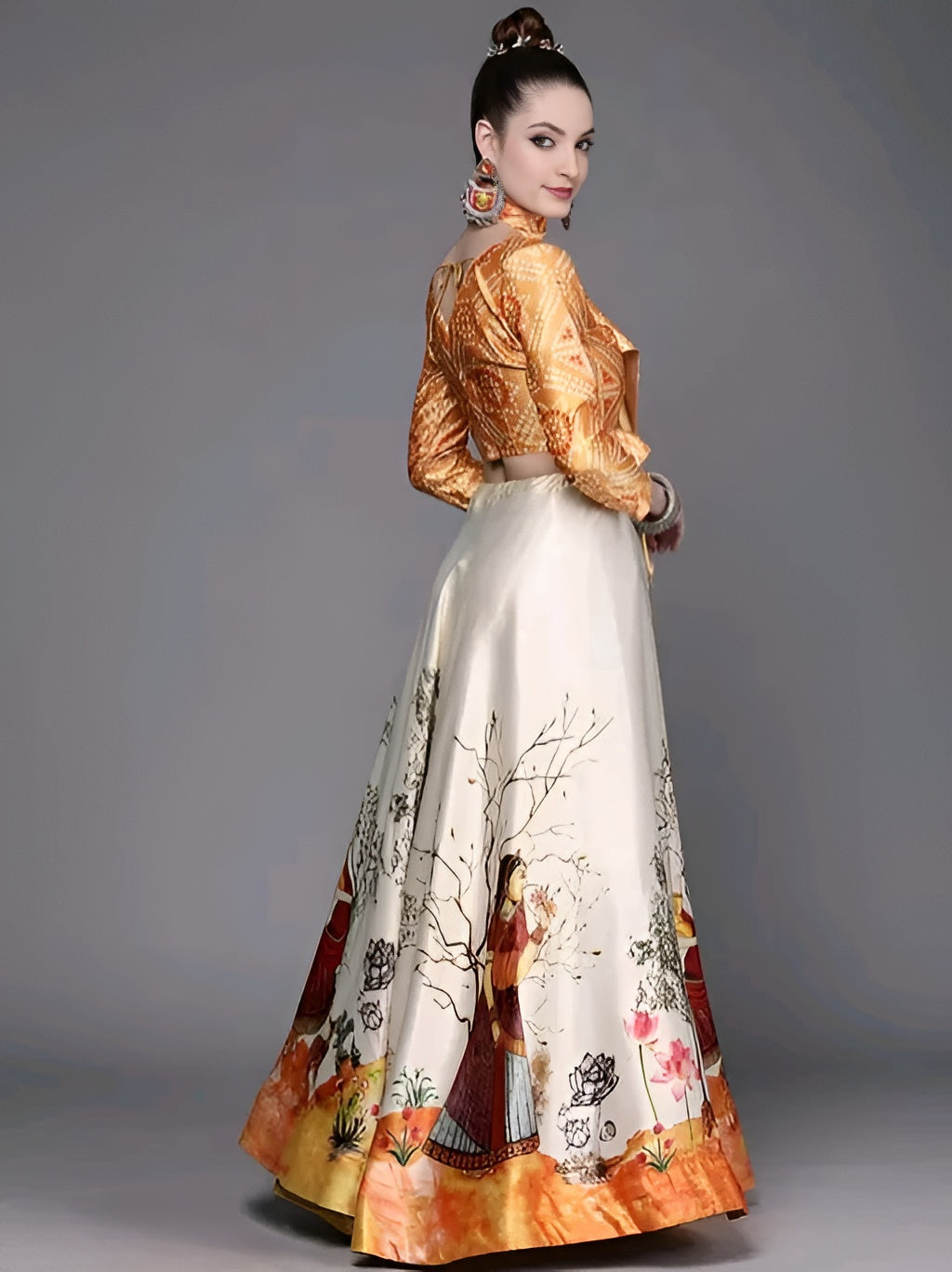 Rajwadi Satin Silk Lehenga with Blouse – Diwali Special