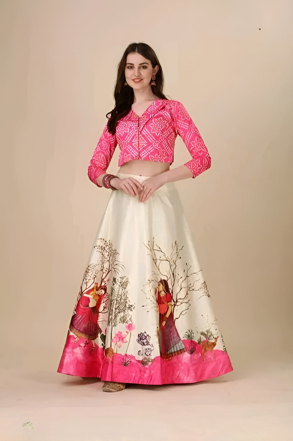Rajwadi Satin Silk Lehenga with Blouse – Diwali Special