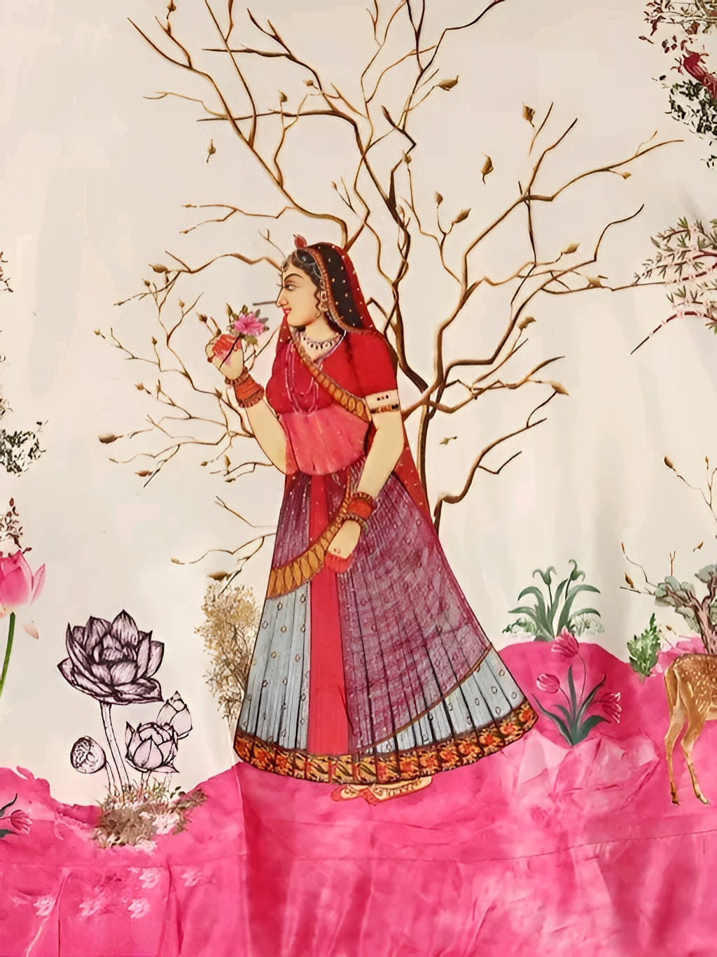 Rajwadi Satin Silk Lehenga with Blouse – Diwali Special