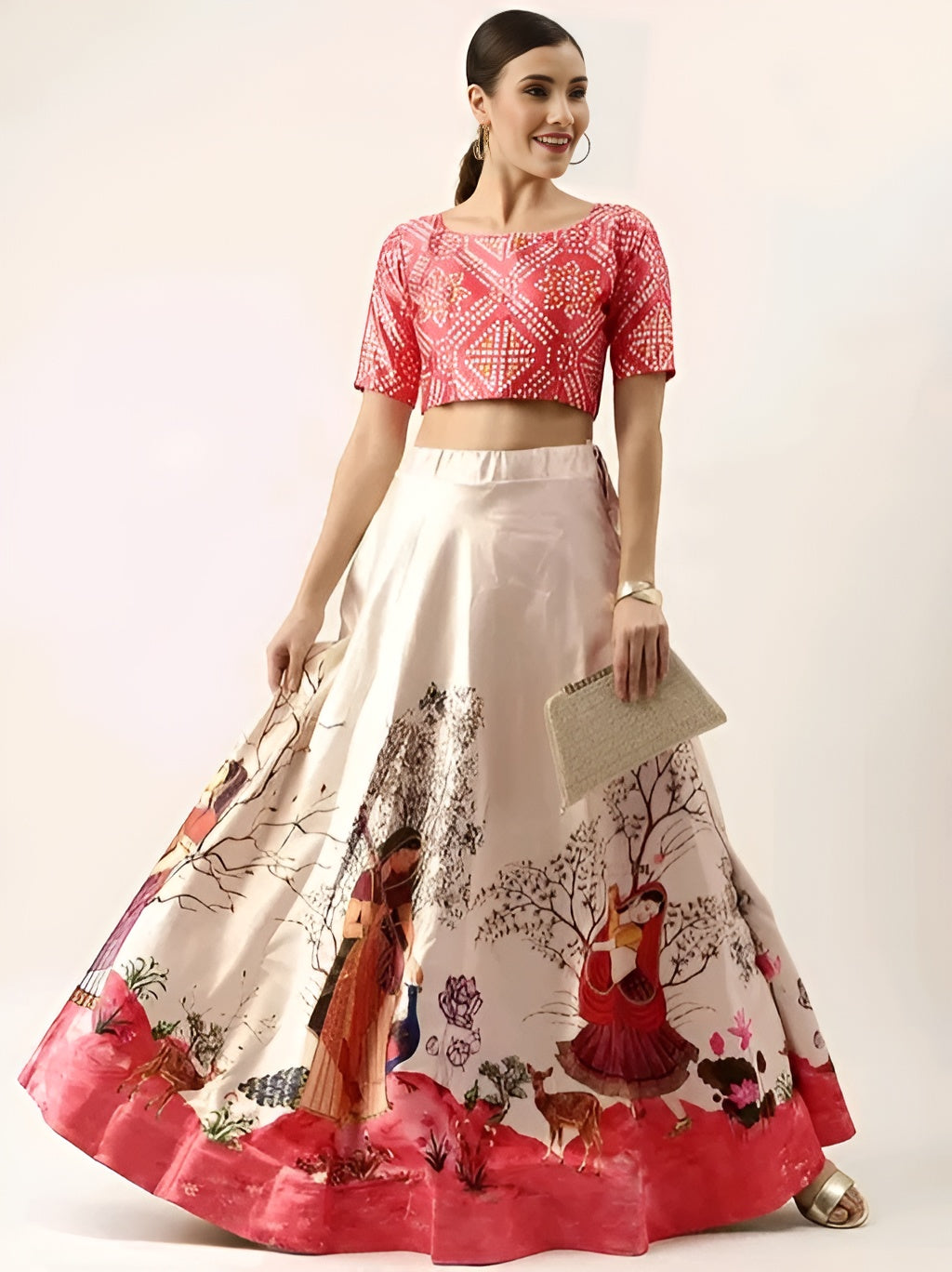Rajwadi Satin Silk Lehenga with Blouse – Diwali Special
