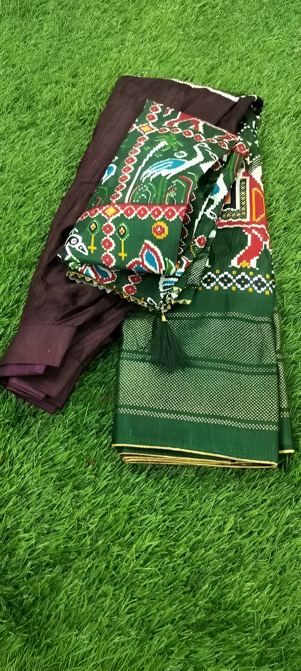 SGS Designer Chandari Silk Lehnga Choli with Jhumka Dupatta – Diwali Special
