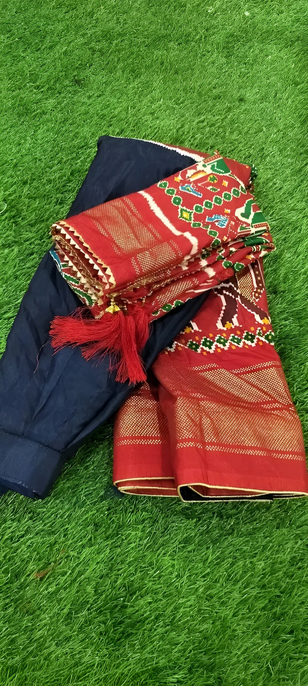 SGS Designer Chandari Silk Lehnga Choli with Jhumka Dupatta – Diwali Special