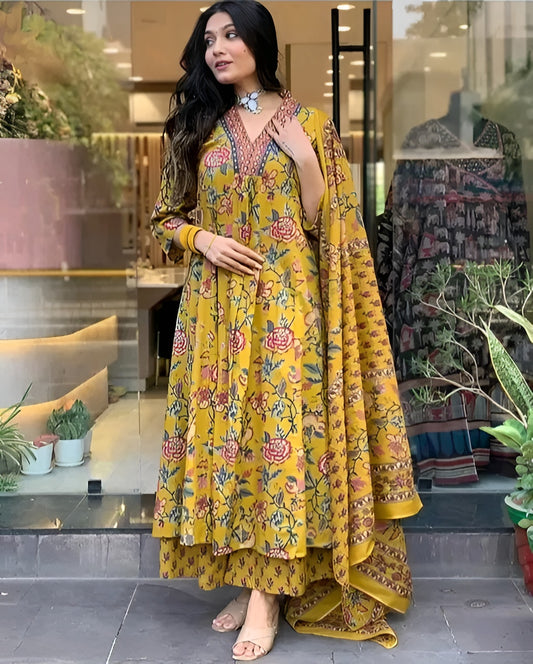 Timeless Bloom: Elegance in Tussar Silk | Diwali Special