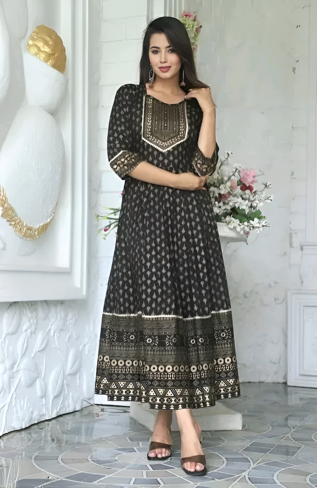 Timeless Bloom: Elegance in Tussar Silk | Diwali special
