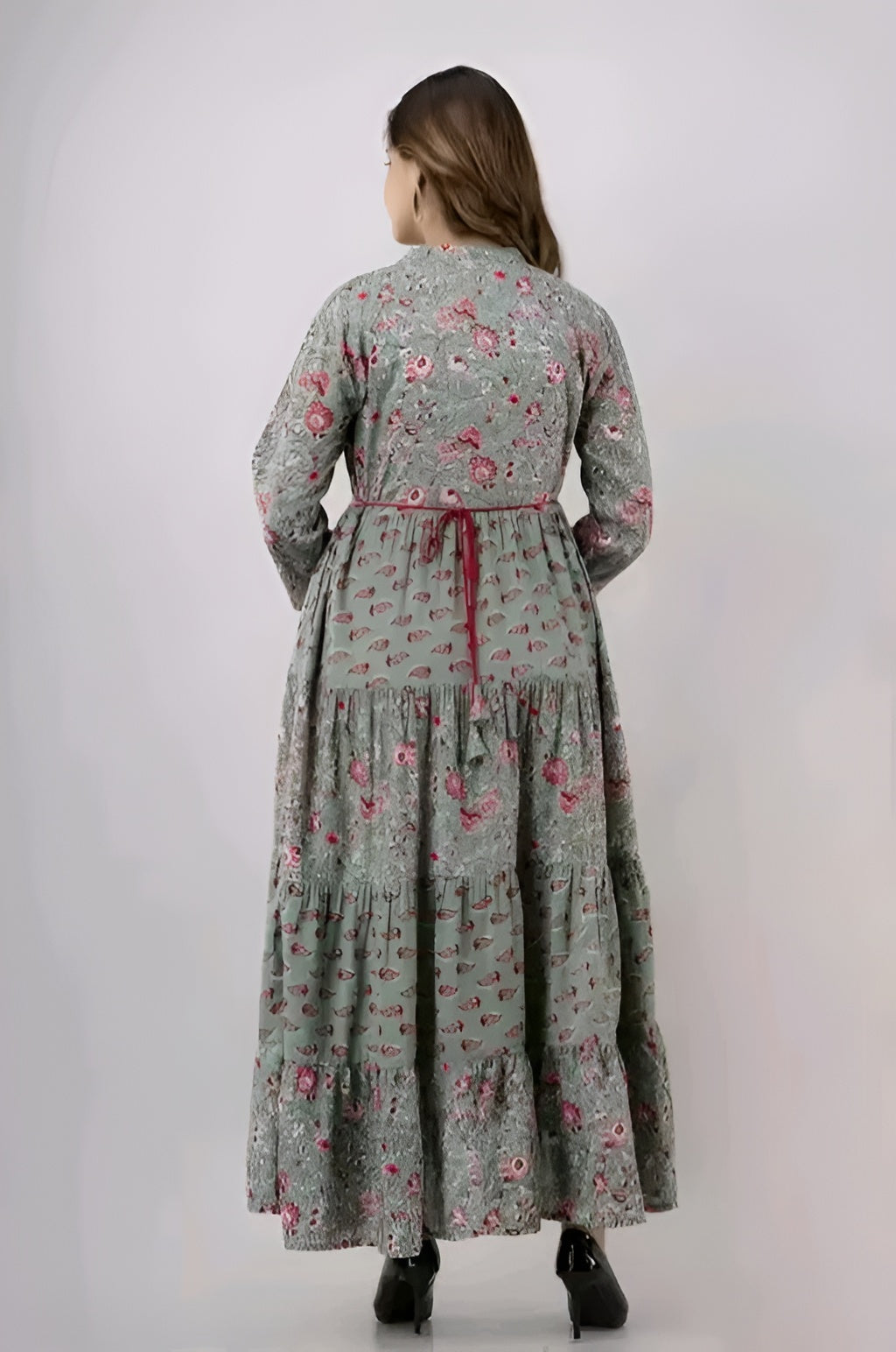 Stylish Long Cotton Kurti Gown with Collar Design | Diwali special