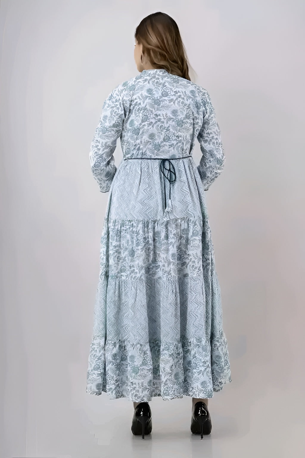 Stylish Long Cotton Kurti Gown with Collar Design | Diwali special
