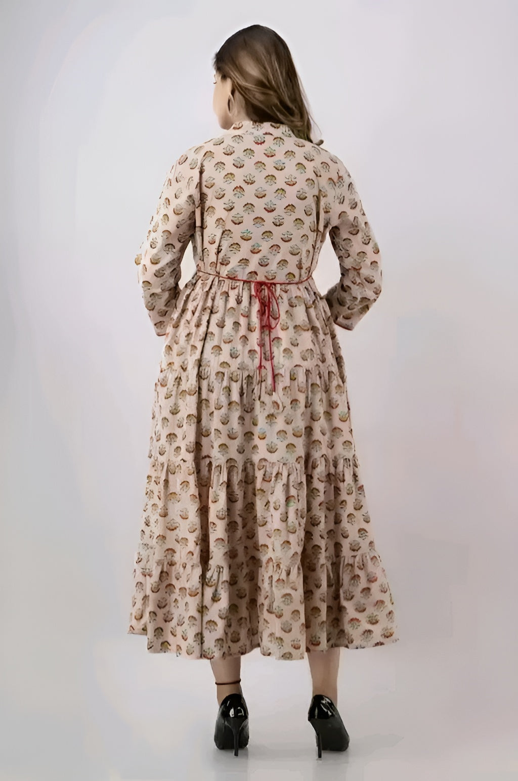 Stylish Long Cotton Kurti Gown with Collar Design | Diwali special