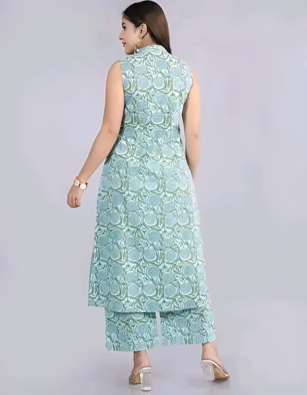 Elegant Rayon Printed Kurta with Matching Palazzos | Diwali special