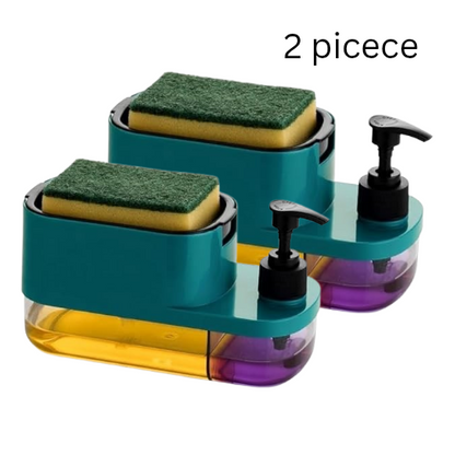 3-in-1 Kitchen Soap Dispenser with Sponge Holder – Effortless Cleaning!