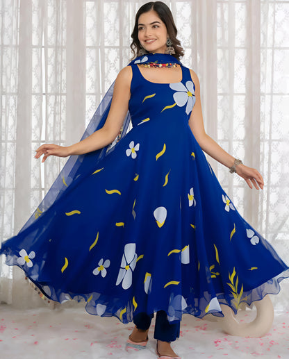 Fency anarkali gown for women - Diwali Special