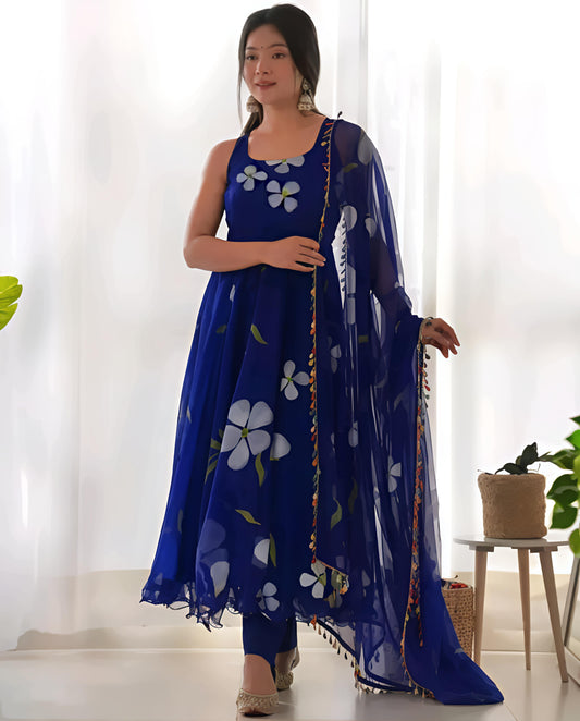 Fency anarkali gown for women - Diwali Special