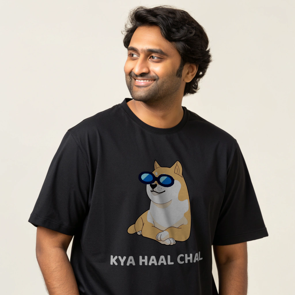 "KYA HAAL CHAL" Oversized T-shirt – Unisex