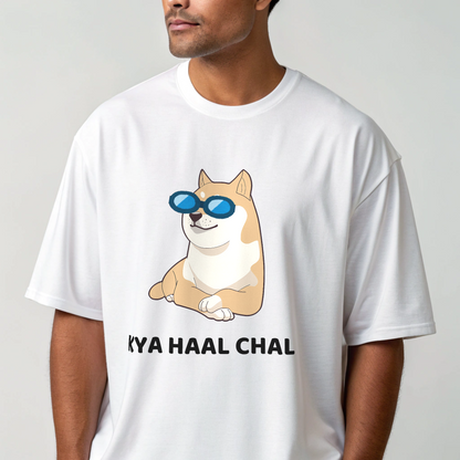 "KYA HAAL CHAL" Oversized T-shirt – Unisex
